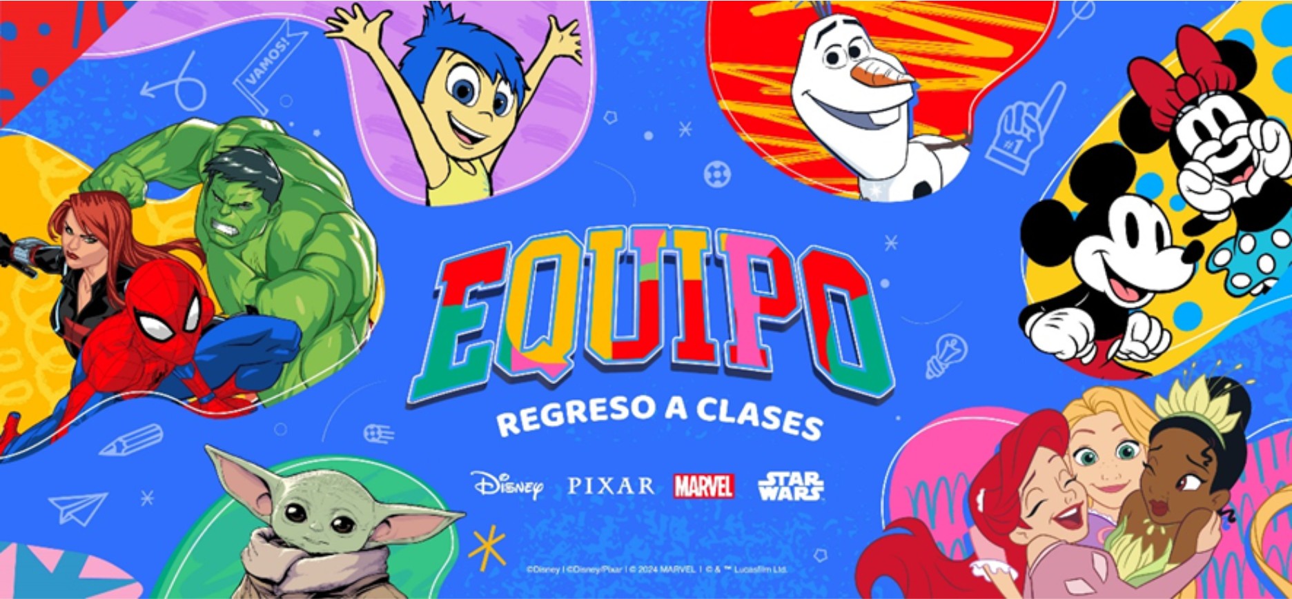 DISNEY, PIXAR, MARVEL Y STAR WARS PRESENTAN NOVEDOSAS ALTERNATIVAS PARA EL REGRESO A CLASES