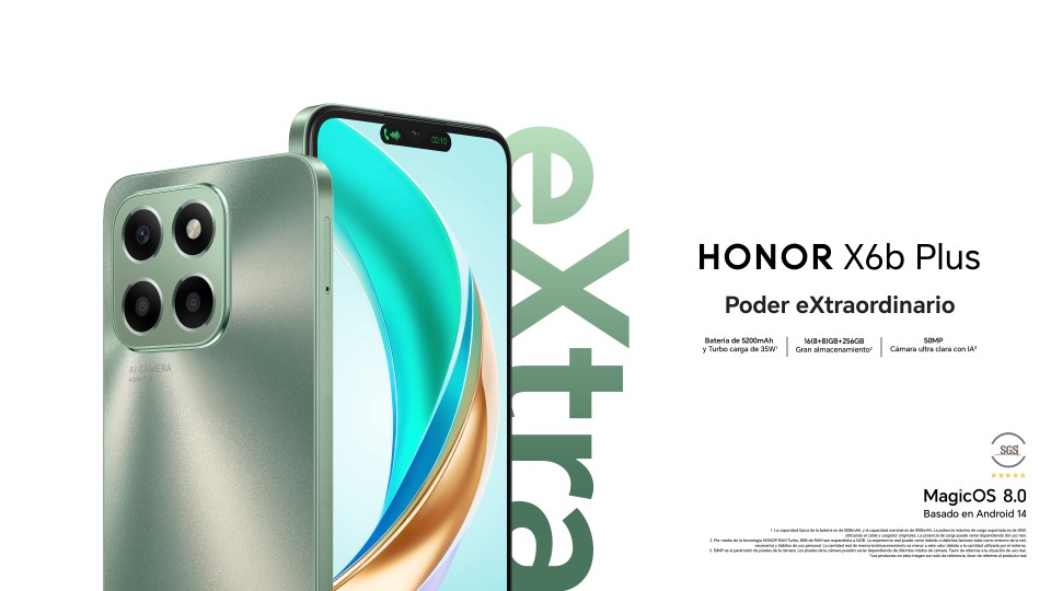 Llegó a Perú, exclusivo con Claro, el HONOR X6b Plus redefiniendo las expectativas en duración de batería