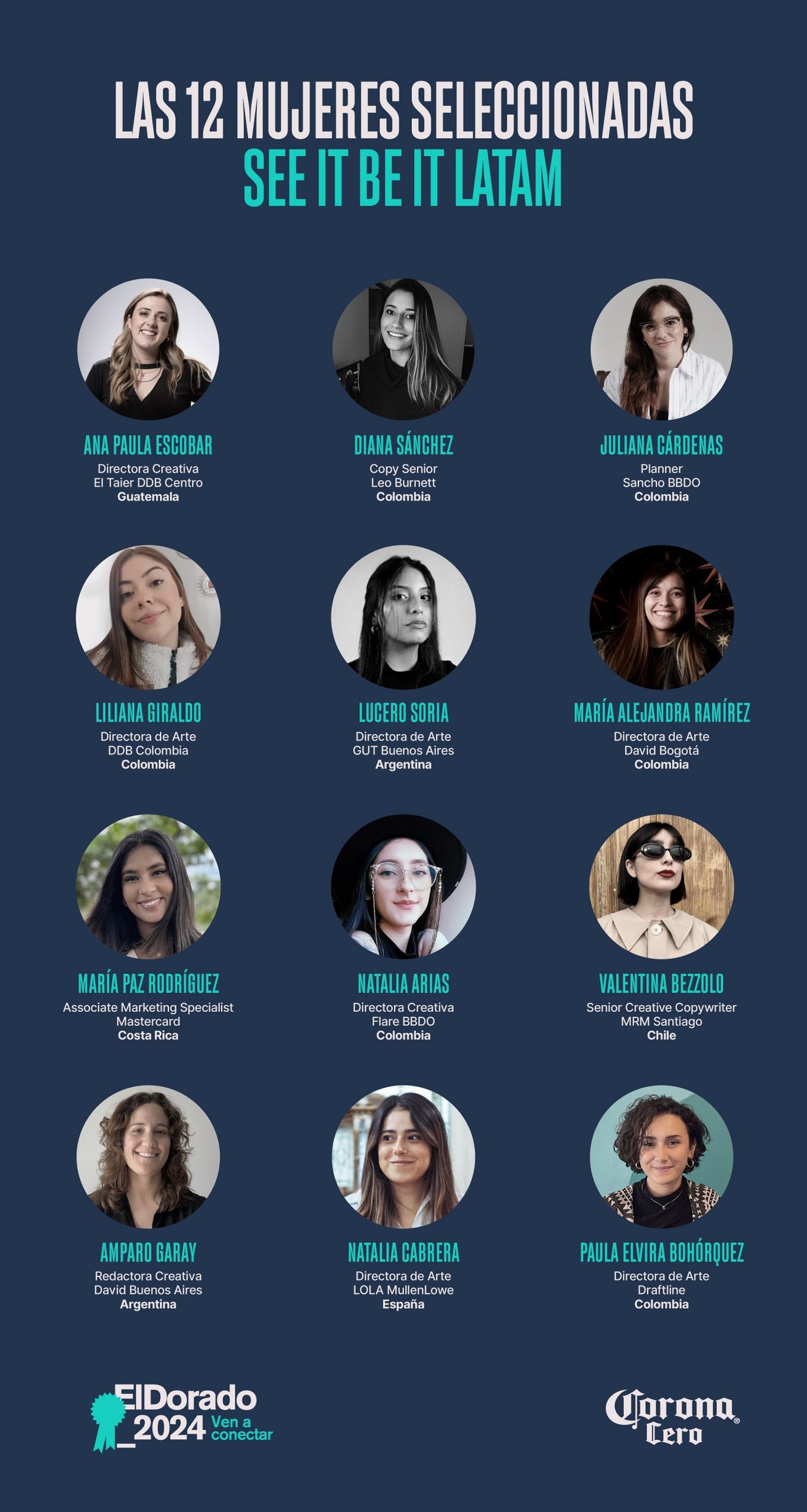 12 mujeres seleccionadas para iniciar el camino a ser directivas en la industria creativa
