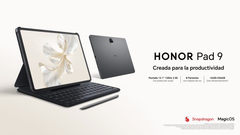 Llegó a Perú la HONOR Pad 9 con una gama completa de funciones