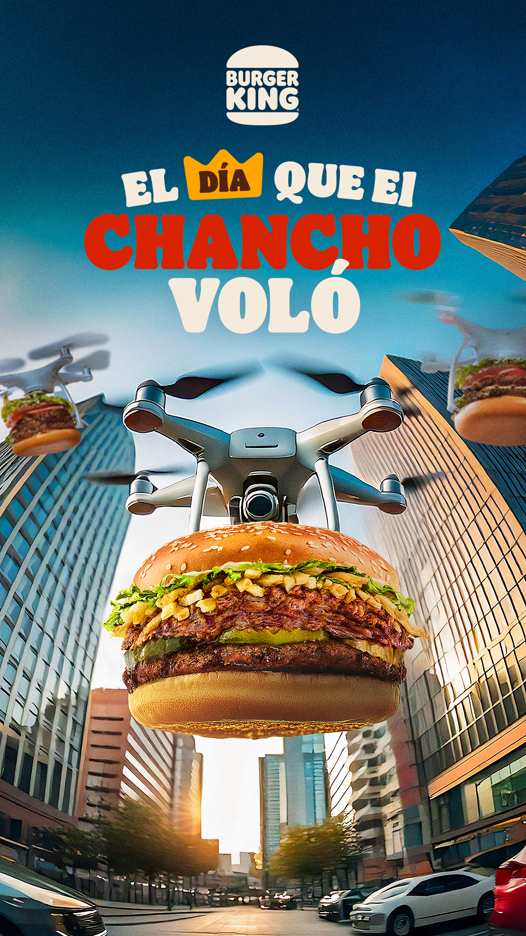 LIMA ES TESTIGO DE DRONES QUE ENTREGAN HAMBURGUESAS POR LOS CIELOS