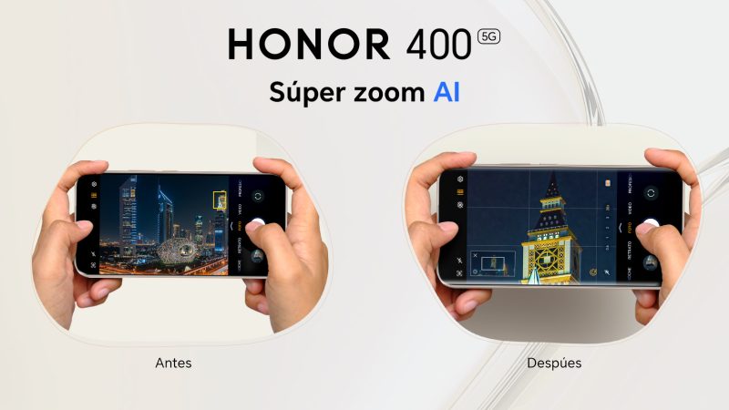 Súper Zoom IA: la tecnología del HONOR 400 que acerca y reconstruye imágenes a larga distancia