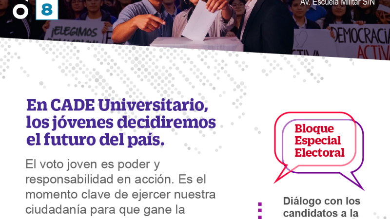“¡La democracia es clave!”: más de 600 jóvenes debatirán el futuro del país en CADE Universitario 2026