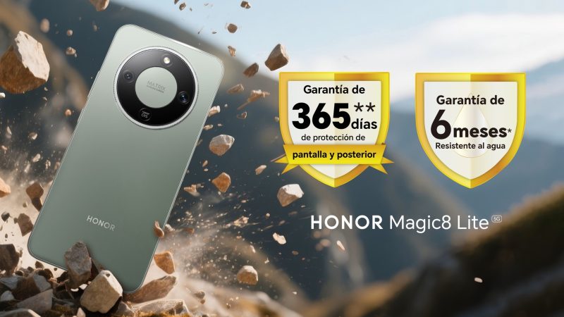 HONOR Magic8 Lite llega a Perú con dos garantías adicionales para beneficio de los usuarios 
