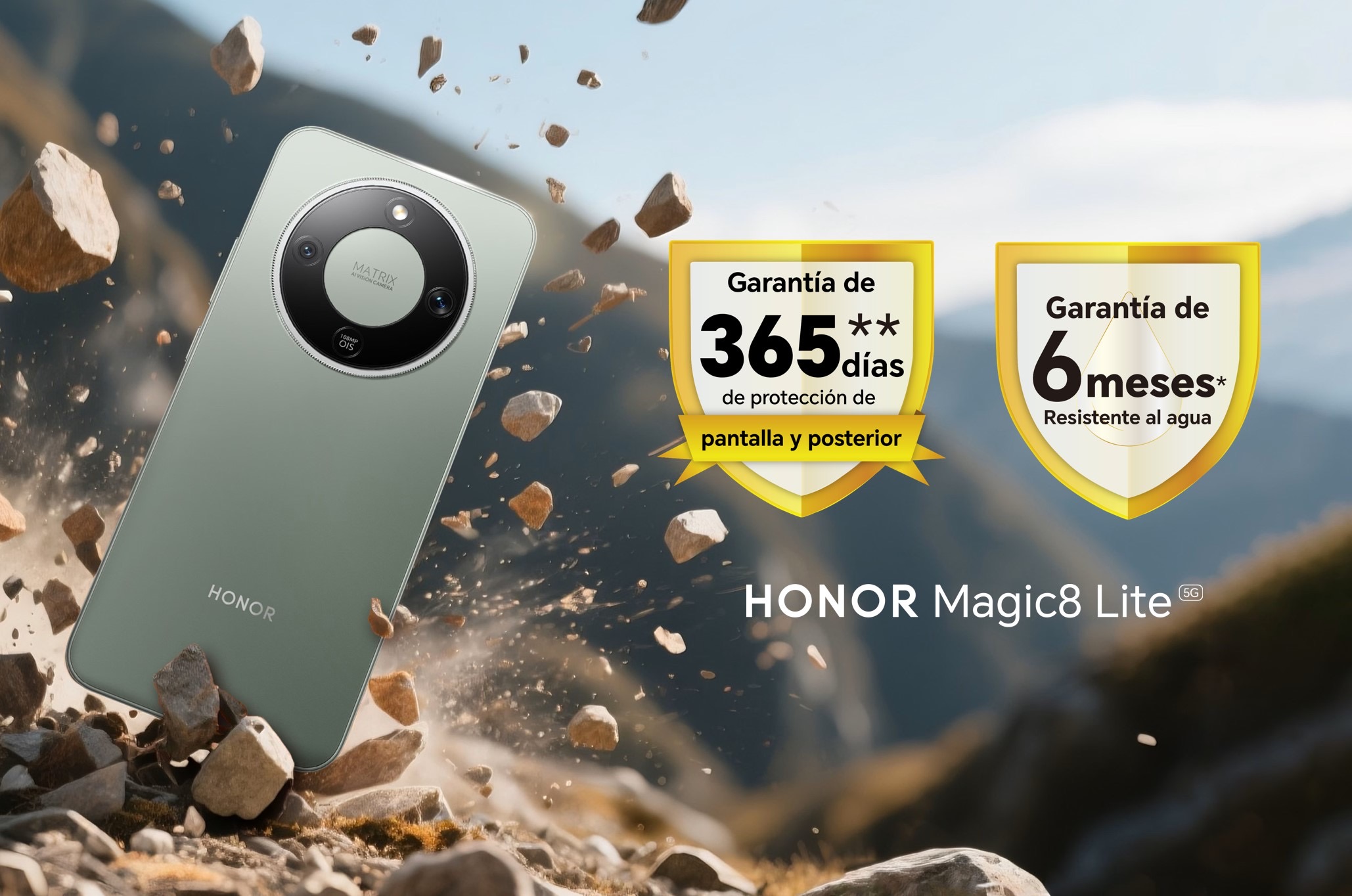 HONOR Magic8 Lite llega a Perú con dos garantías adicionales para beneficio de los usuarios 