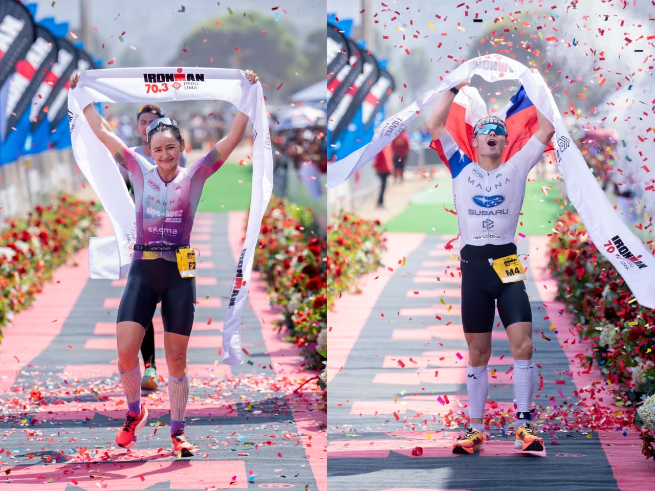 Lima fue el centro del triatlón mundial: Martín Baeza y LéaRiccoboni alcanzaron la gloria en el XMART HEALTHY LIVING IRONMAN 70.3 Perú Powered by FUXION 