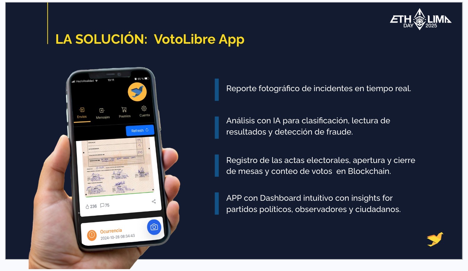 La solución: Voto libre App