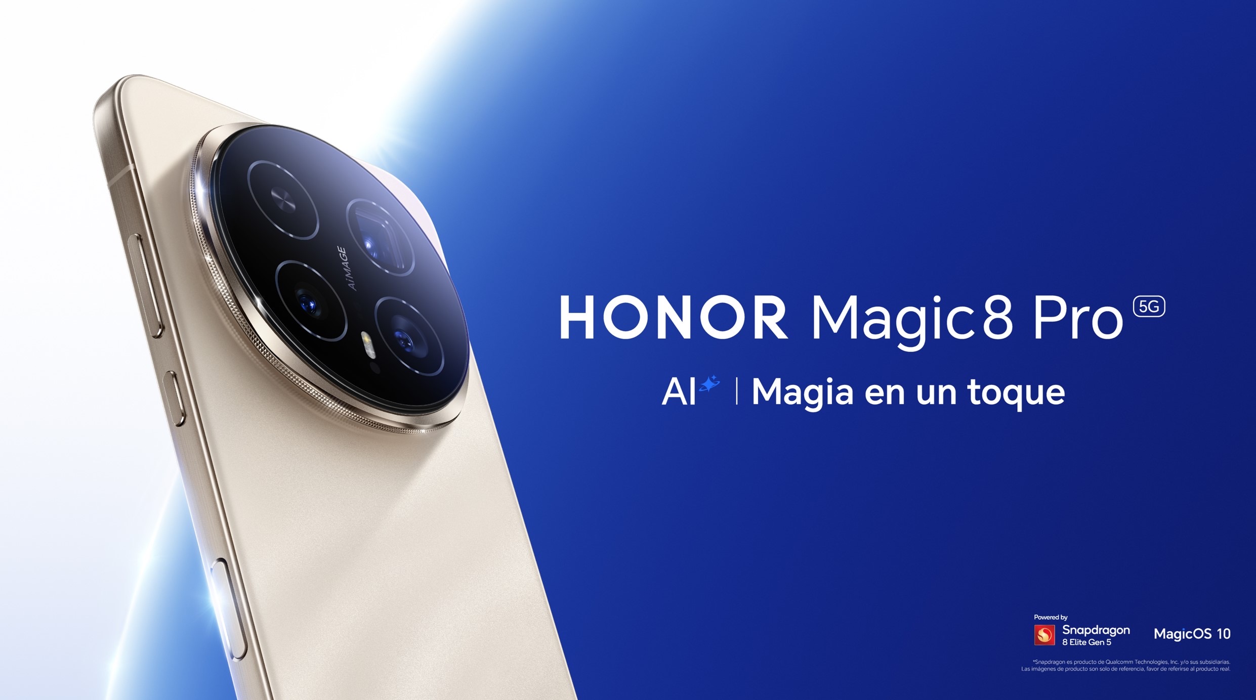 Llegó a Perú el HONOR Magic8 Pro con telefoto ultra nocturno de 200MP y batería de 7100mAh