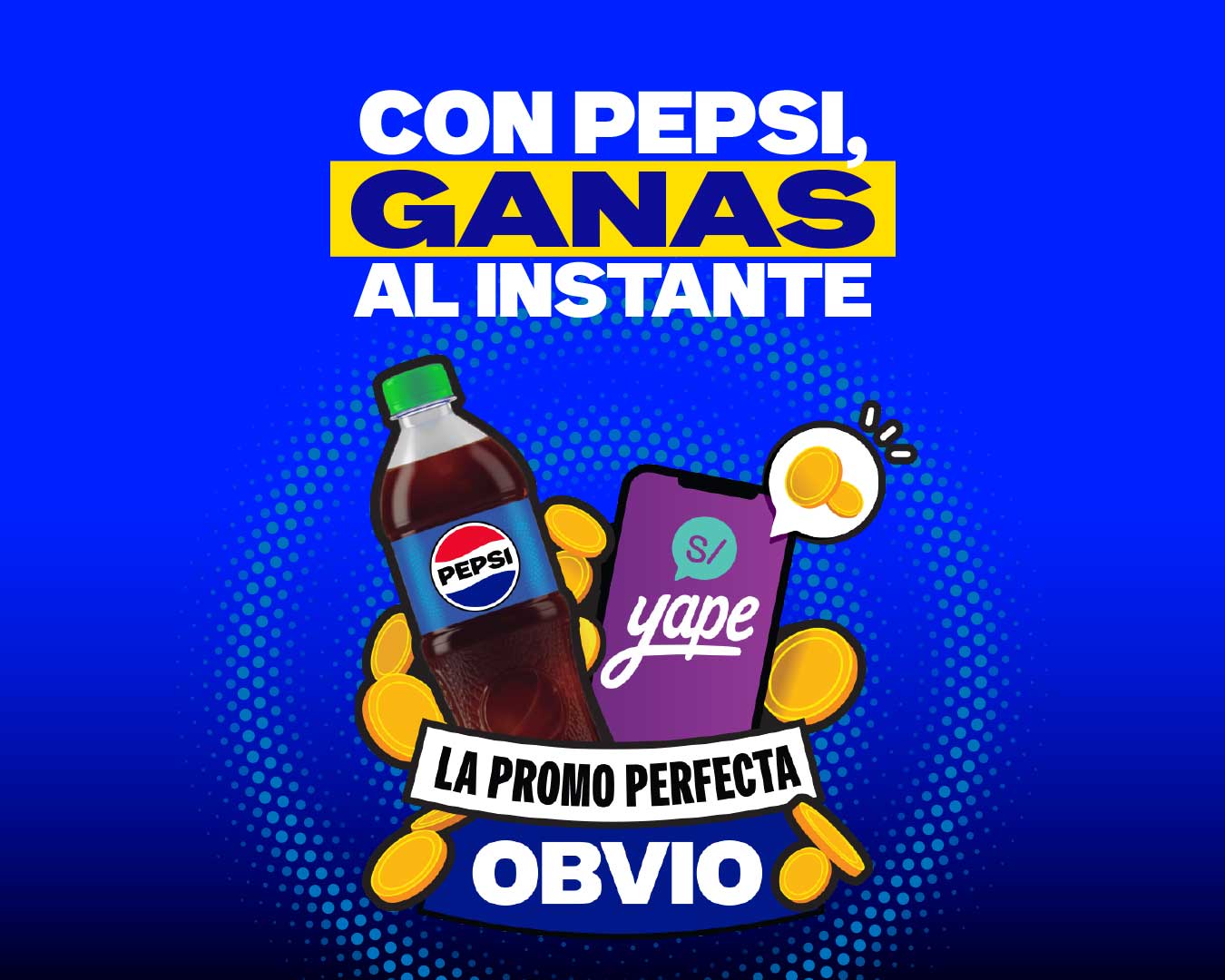 Pepsi lanza sus nuevas tapas verdes con premios instantáneos de hasta S/1000 en Yape