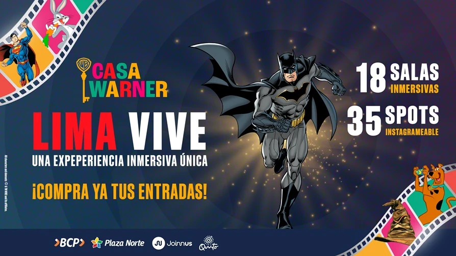 LAS ENTRADAS PARA CASA WARNER EN LIMA YA ESTÁN A LA VENTA: