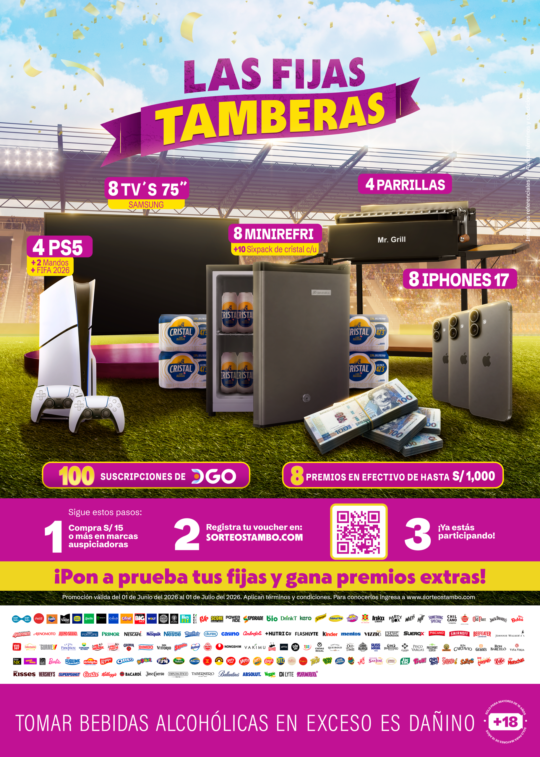 ¡Grita cada gol con las mejores fijas y llévate uno de los 140 premiazos!