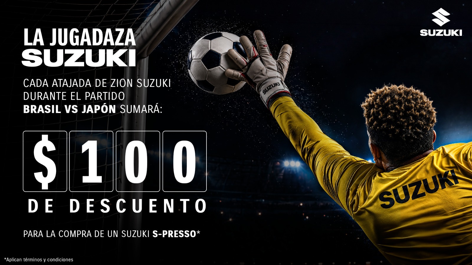 SUZUKI PERÚ OFRECERÁ DESCUENTOS POR CADA ATAJADA DEL ARQUERO JAPONÉS ZION SUZUKI