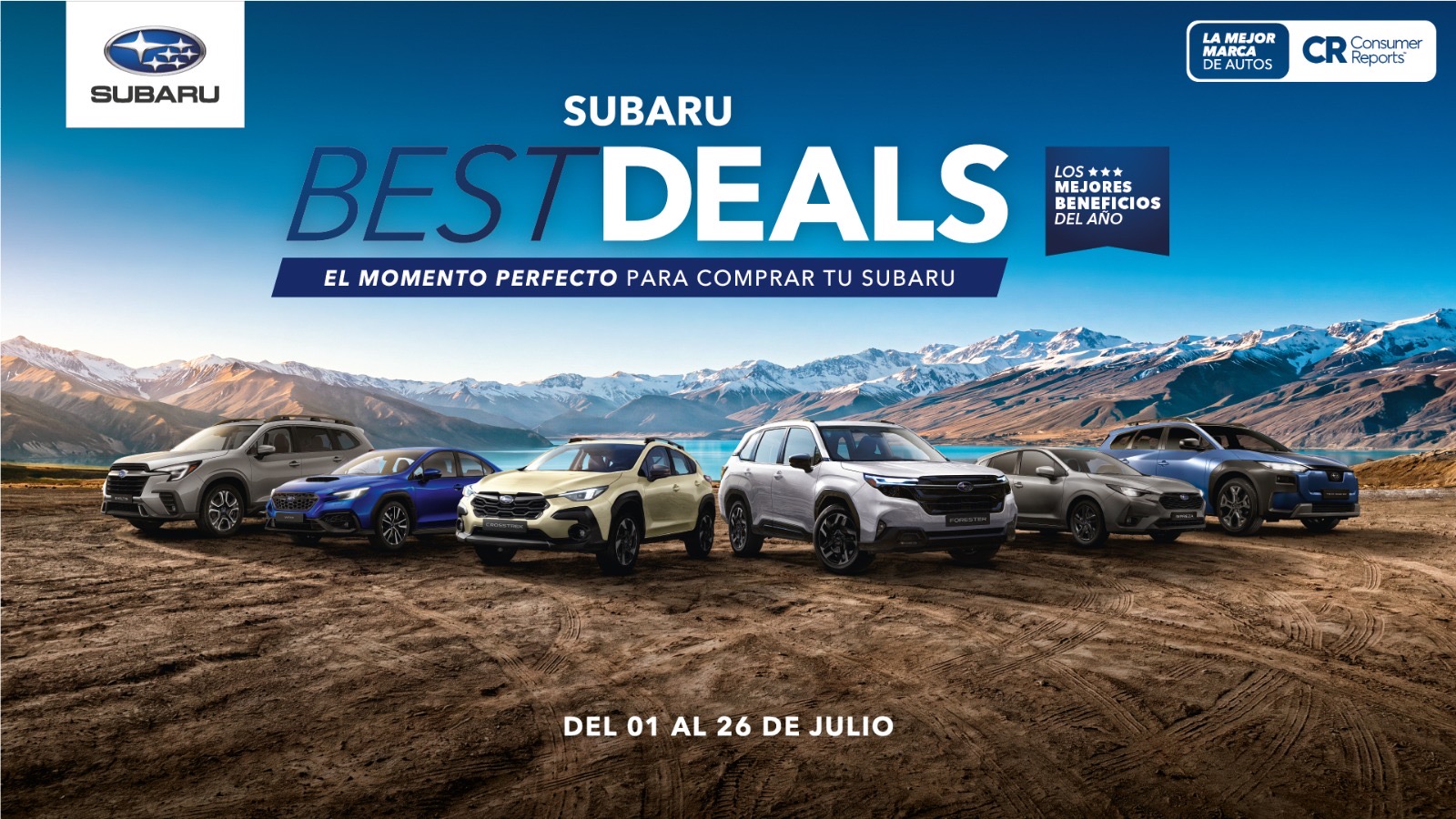 “SUBARU BEST DEALS”: EL MOMENTO PERFECTOPARA COMPRAR TU PRÓXIMO VEHÍCULO CON LOS MEJORES BENEFICIOS.