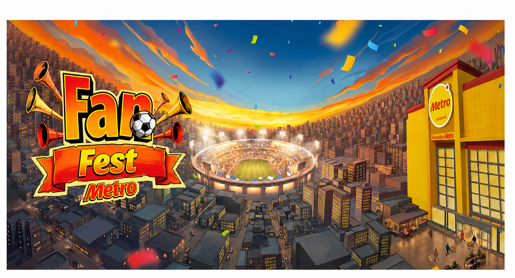 Supermercados Metro se suma a la fiesta futbolera con Fan Fest