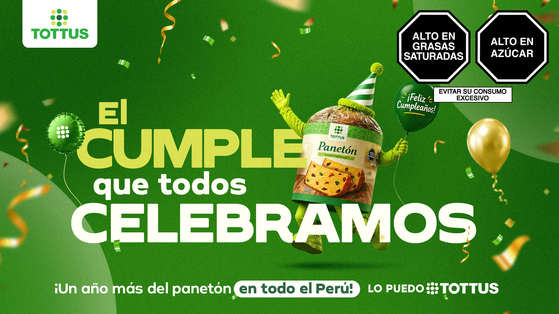 Tottus celebra el cumpleaños de su panetón consolidando su posicionamiento como líder de consumo
