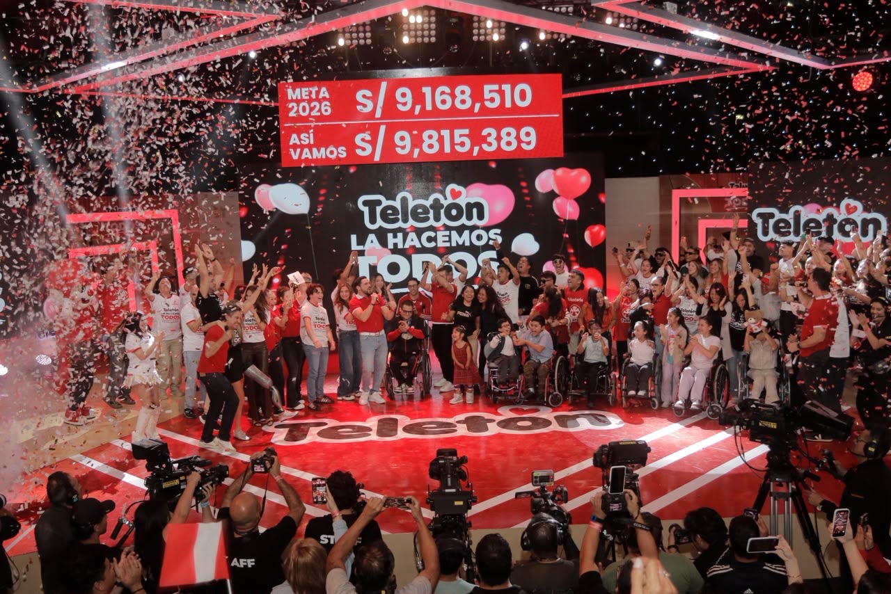 TELETÓN 2026 SUPERA LA META Y ALCANZA UNA RECAUDACIÓN DE s/ 9,815,389