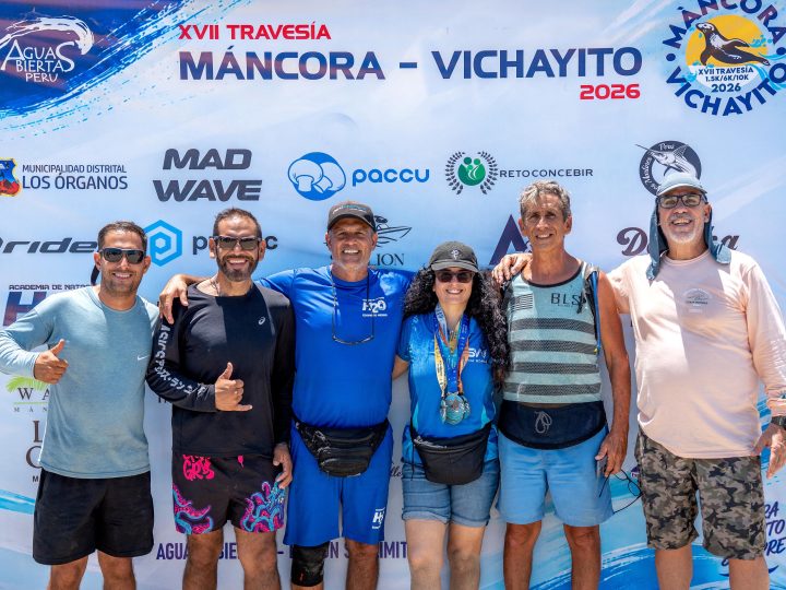 Máncora–Vichayito: más de 200 nadadores desafiaron el mar en una travesía que estrenó ruta de 10K
