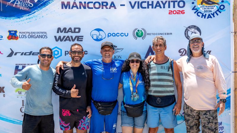 Máncora–Vichayito: más de 200 nadadores desafiaron el mar en una travesía que estrenó ruta de 10K