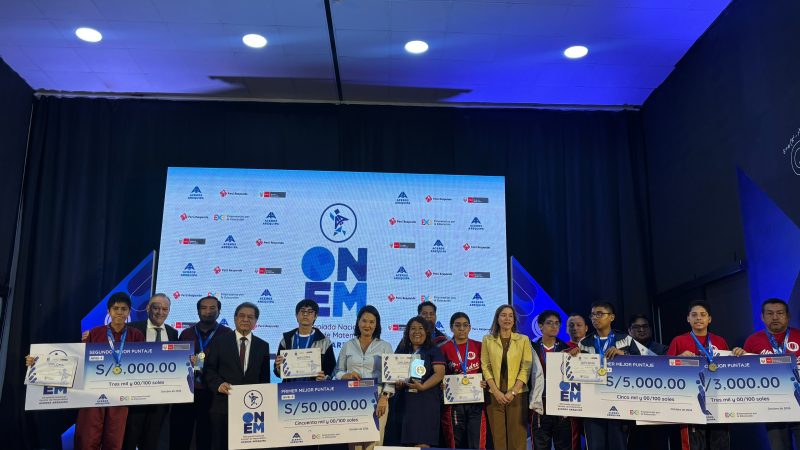 Olimpiada Nacional Escolar de Matemática Aceros Arequipa 2026 reconoce a los mejores talentos del país