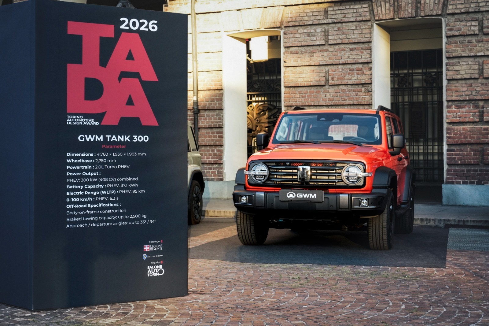 GWM GANÓ DOS PREMIOS TADA 2026 POR SU INNOVACIÓN Y DISEÑO EN EL SALÓN DEL AUTOMÓVIL DE TURÍN